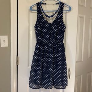 H&M Navy Polka Dot Sundress size 4